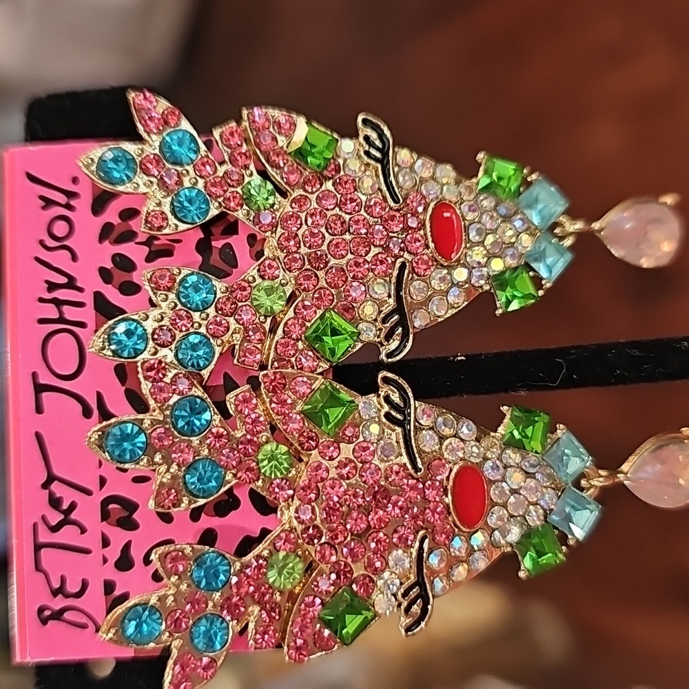 Betsey Johnson Multicolor Statement Earrings